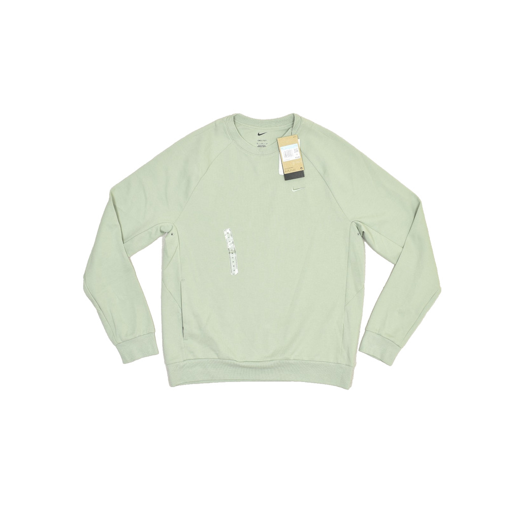 Nike Dri-FIT Fleece UV Crewneck Sweatshirt Men’s Sz M Jade Green FZ0971-370 New